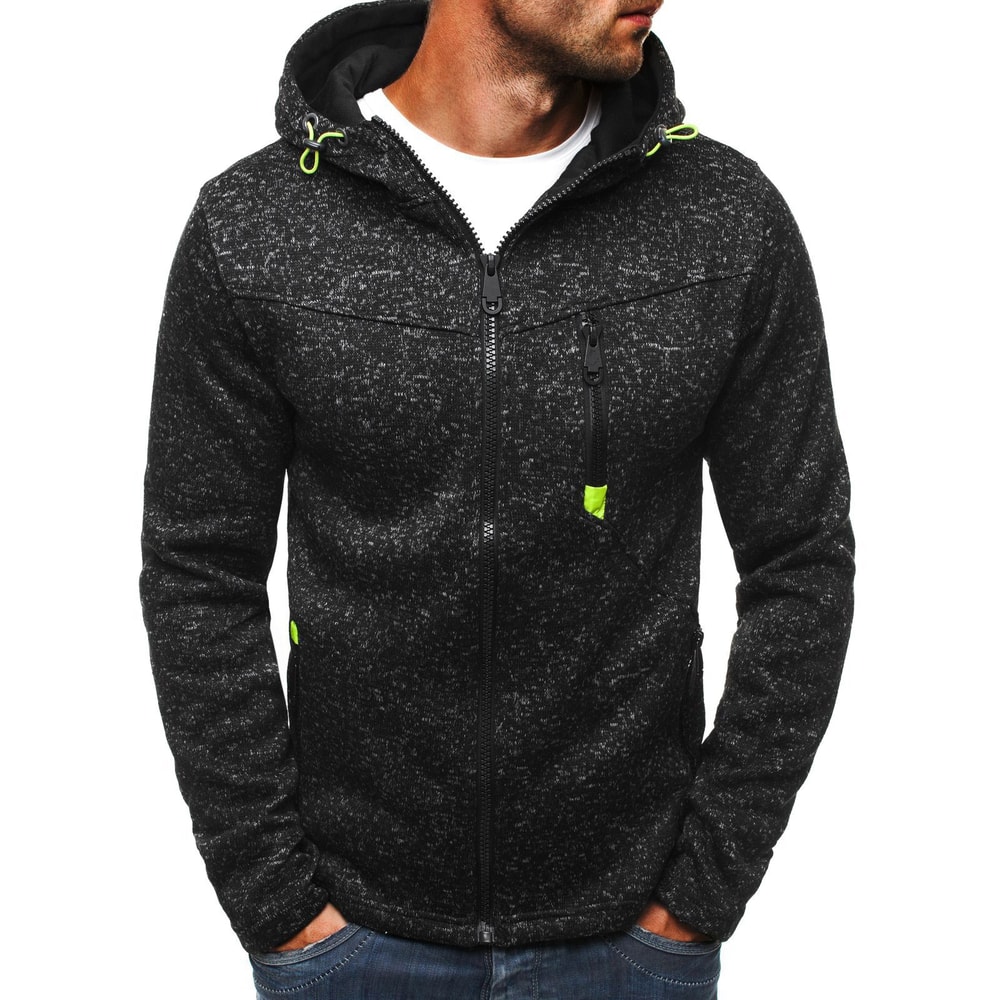 Mens Jacquard Hoodie Premium Fleece Pullover Brand Hooded Sweatshirt For Men Comfort Fit Streetwear 3