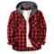 Classic Plaid Shirt For Men Hooded Flannel Jacket Casual Button Down With Long Sleeves And Double P 2