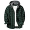 Classic Plaid Shirt For Men Hooded Flannel Jacket Casual Button Down With Long Sleeves And Double P 7