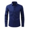 Classic Mens Long Sleeve Button Down Shirt Solid Color Casual Business Top Spring Streetwear Beach 4