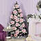 Artificial Flower Ornaments Merry Glitter Pink Christmas Flowers Tree Christmas Decoration For Home 5
