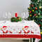Merry Christmas Decors For Home Santa Claus Elk Deer Tablecloth Navidad Natal Table Cover New Year  1
