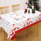 Merry Christmas Decors For Home Santa Claus Elk Deer Tablecloth Navidad Natal Table Cover New Year  2