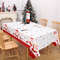 Merry Christmas Decors For Home Santa Claus Elk Deer Tablecloth Navidad Natal Table Cover New Year  3