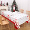 Merry Christmas Decors For Home Santa Claus Elk Deer Tablecloth Navidad Natal Table Cover New Year 3