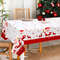 Merry Christmas Decors For Home Santa Claus Elk Deer Tablecloth Navidad Natal Table Cover New Year  4