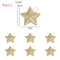 Gold Glitter Star Decorations, Plastic Christmas Ornaments, Christmas Tree Hanging Decorations, Holiday Home Decor