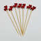 Bamboo Stick Christmas Santa Snowman, Elk Angel Skewer, Party Disposable Decoration, Fruit Dessert Food Toothpicks