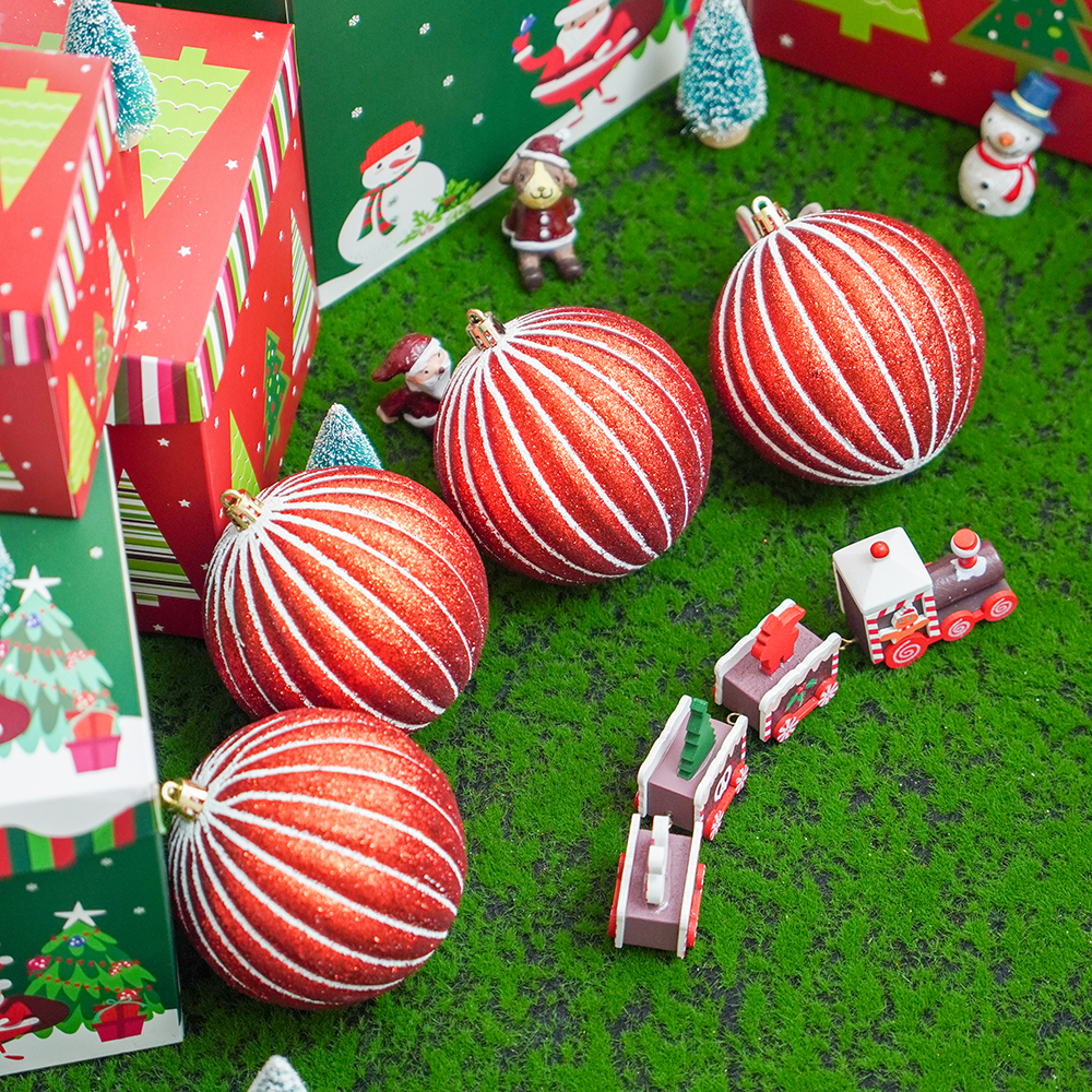 Christmas Ball Decoration, New Year Party Supplies Accessory, Navidad Tree Pendent Ornaments for Home Decor