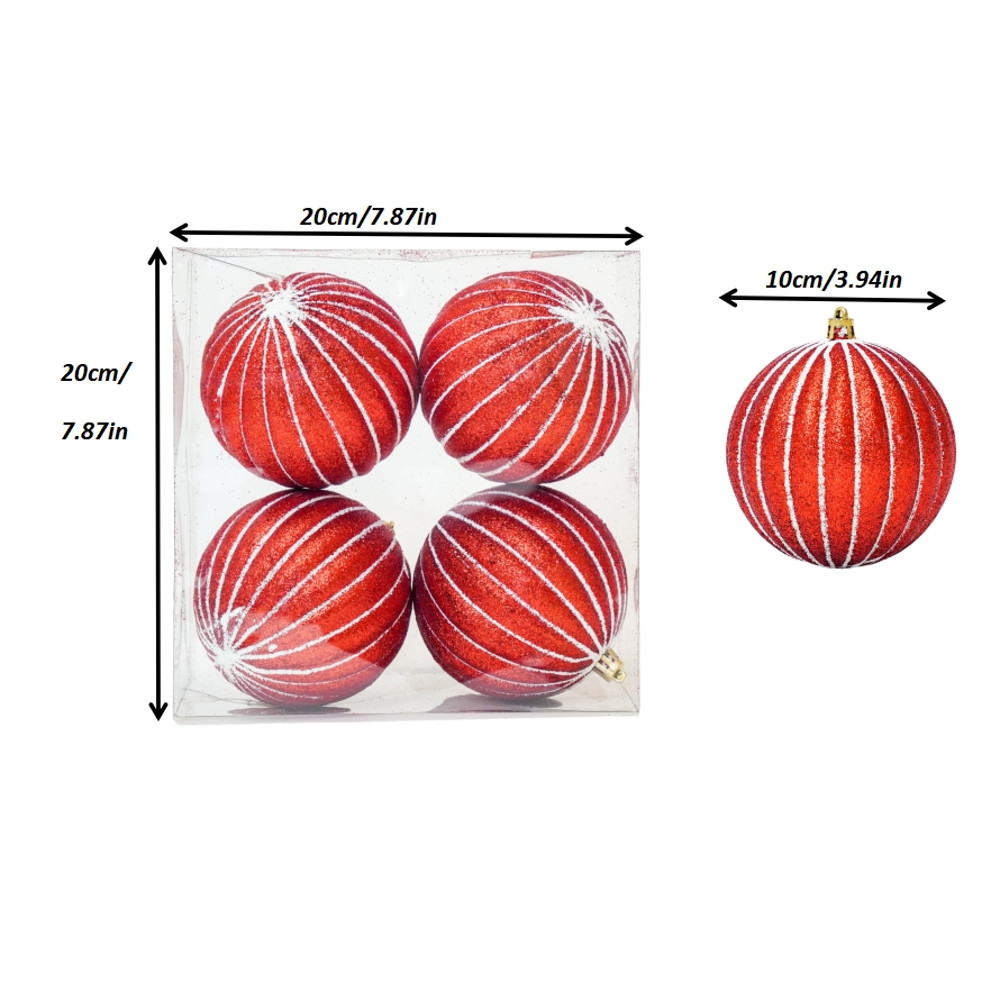 Christmas Ball Decoration, New Year Party Supplies Accessory, Navidad Tree Pendent Ornaments for Home Decor