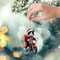 Cartoon Motorcycle Cat Acrylic Pendant Riding Kitten Flat Ornament Christmas Tree And Car Hanging D 1