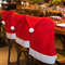 Festive Holiday Decorations for Home & Party, Christmas Chair Covers , Durable Fabric Seat Protectors