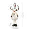 Dolls Navidad Figurine Ornaments, Christmas Large Standing Elk, With Lights Reindeer, Gift New Year Home Decor