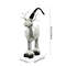 Dolls Navidad Figurine Ornaments, Christmas Large Standing Elk, With Lights Reindeer, Gift New Year Home Decor