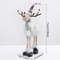 Dolls Navidad Figurine Ornaments, Christmas Large Standing Elk, With Lights Reindeer, Gift New Year Home Decor