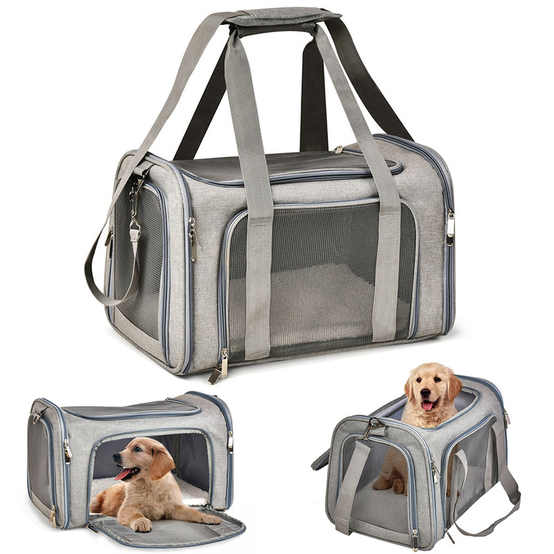 Cat Pet Carriers Dog Travel Bags Airline Approved Soft Side Dog Carrier Backpack Portable Travel Tr 0