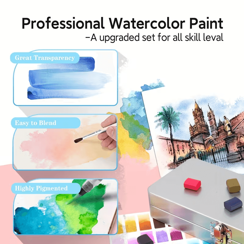 watercolor set for sketching and journaling