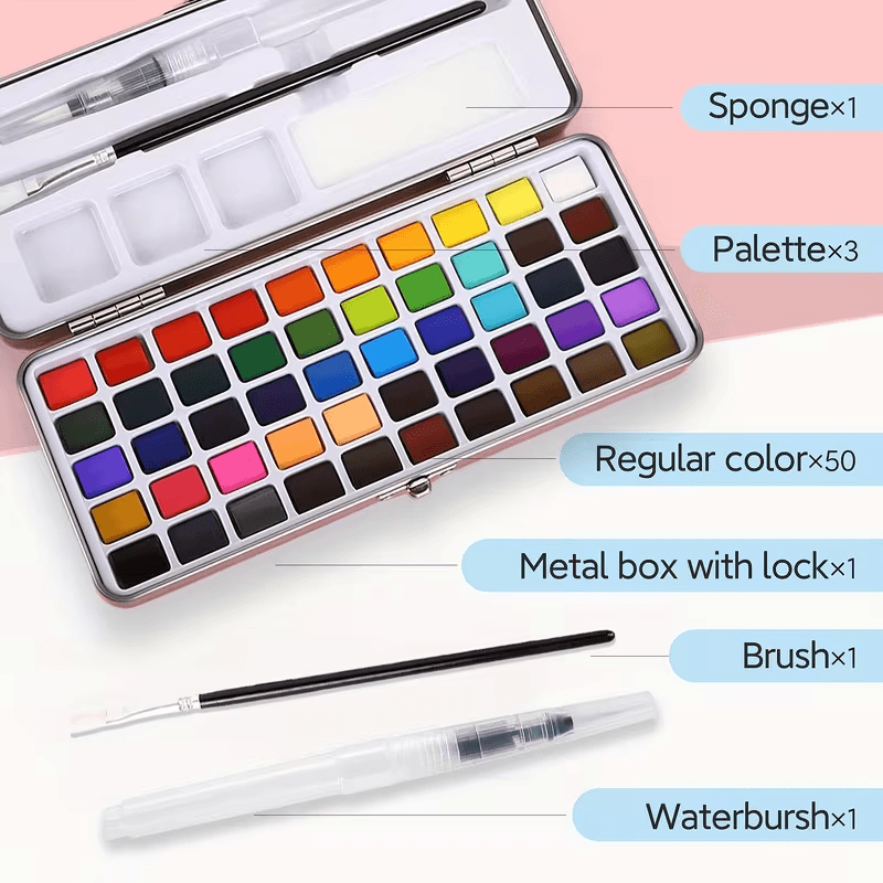 watercolor palette for outdoor painting