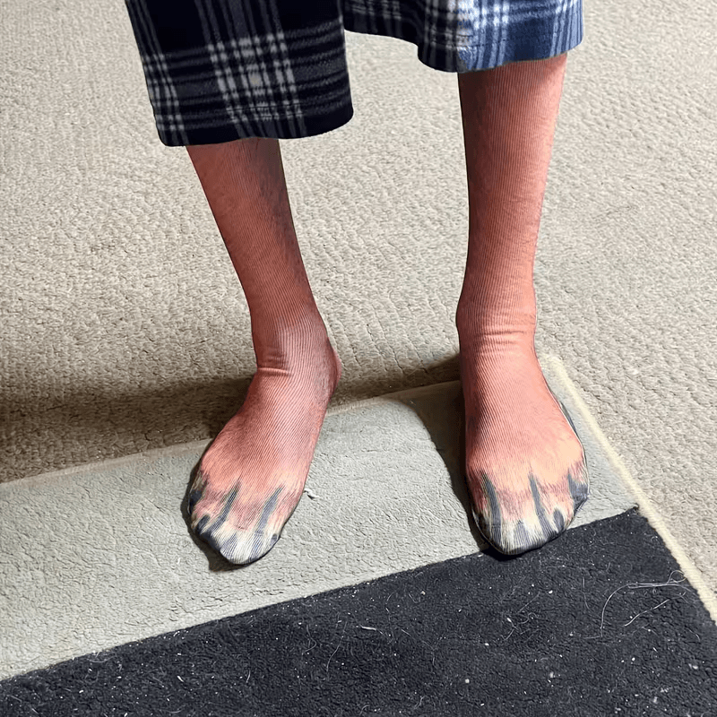 Realistic Comfy Animal Paws Socks 0