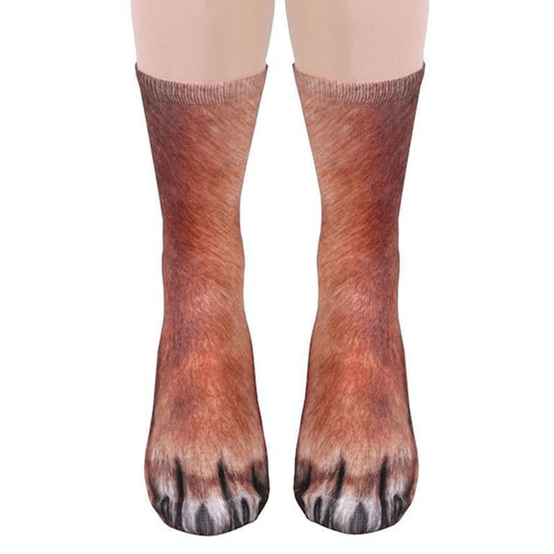 Realistic Comfy Animal Paws Socks 9