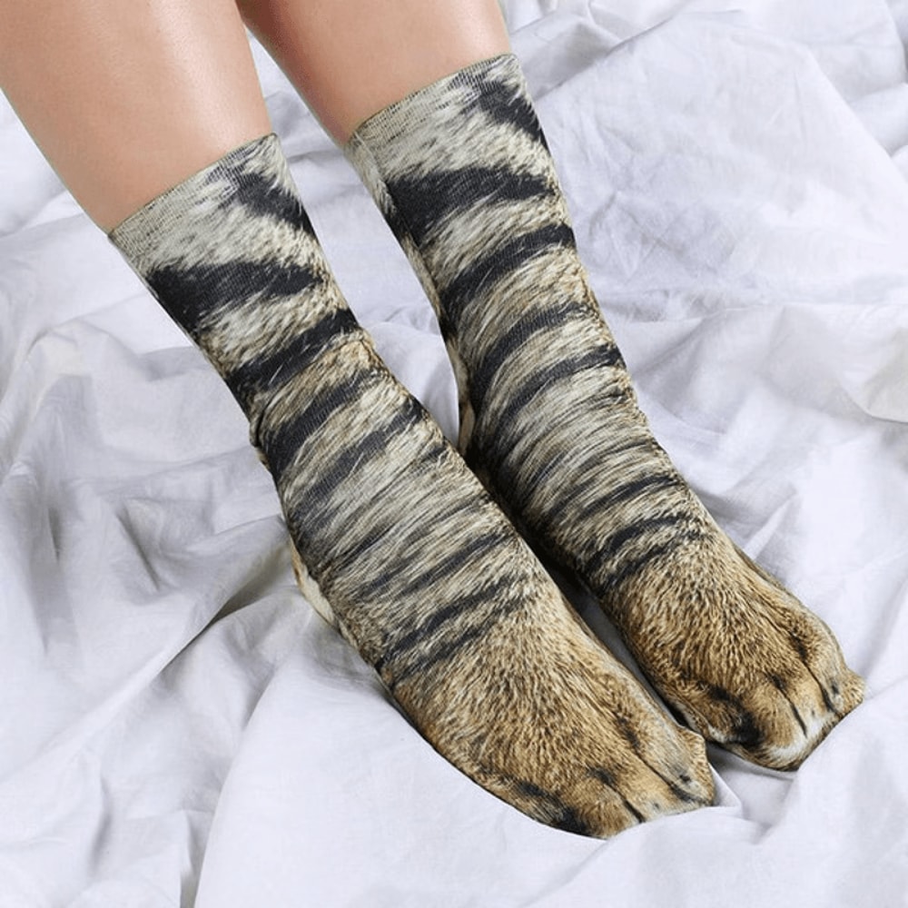 Realistic Comfy Animal Paws Socks 10