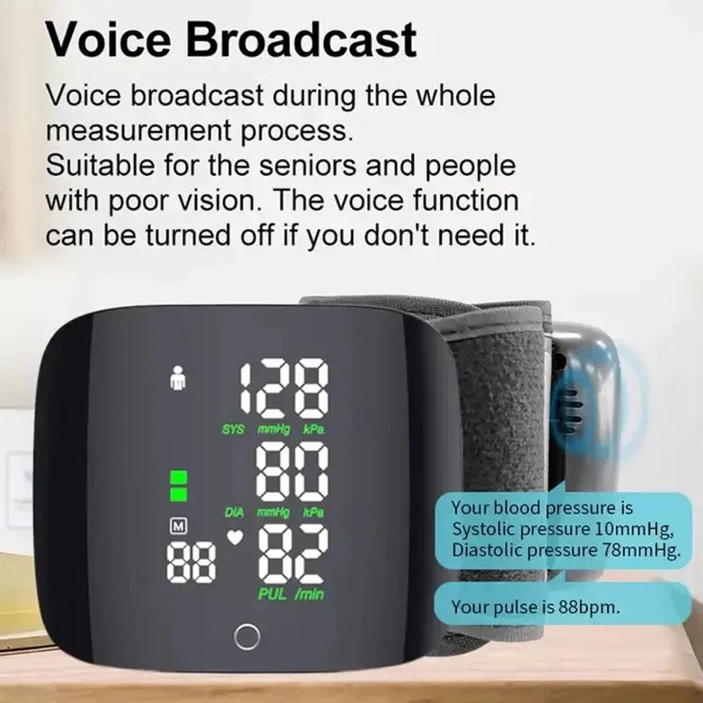 Smart Wrist BP Heart Rate Monitor 6