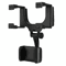 Adjustable rearview mirror phone mount