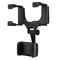 Adjustable rearview mirror phone mount