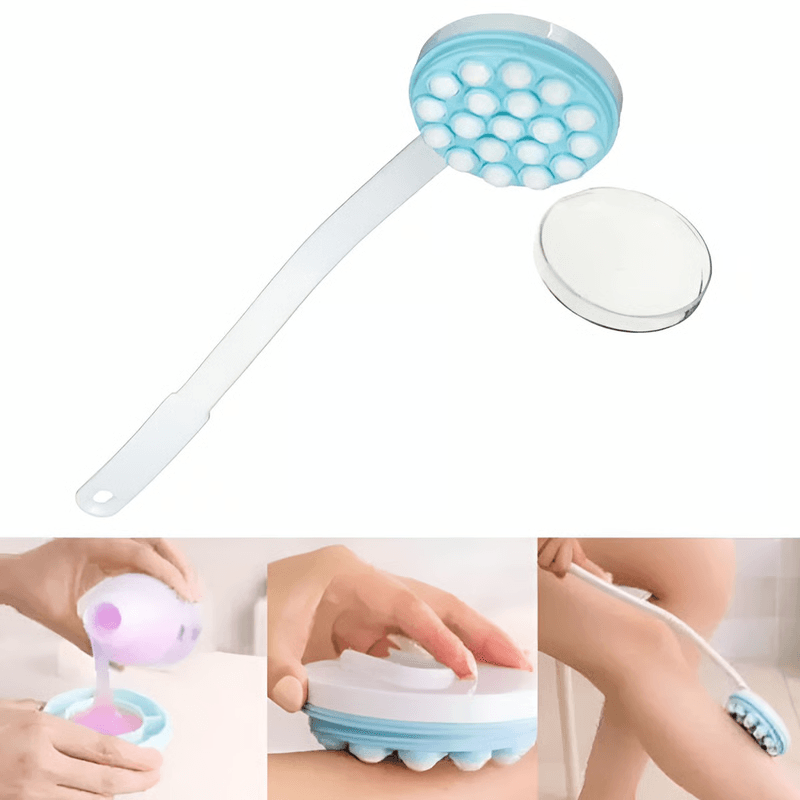 Adjustable back lotion applicator for skin care