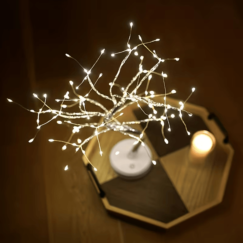 soft glow spirit tree lamp in cozy bedroom