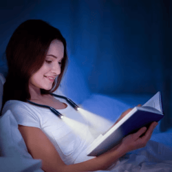 usb rechargeable neck light for reading in bed, crafting, repairs & travel tasks