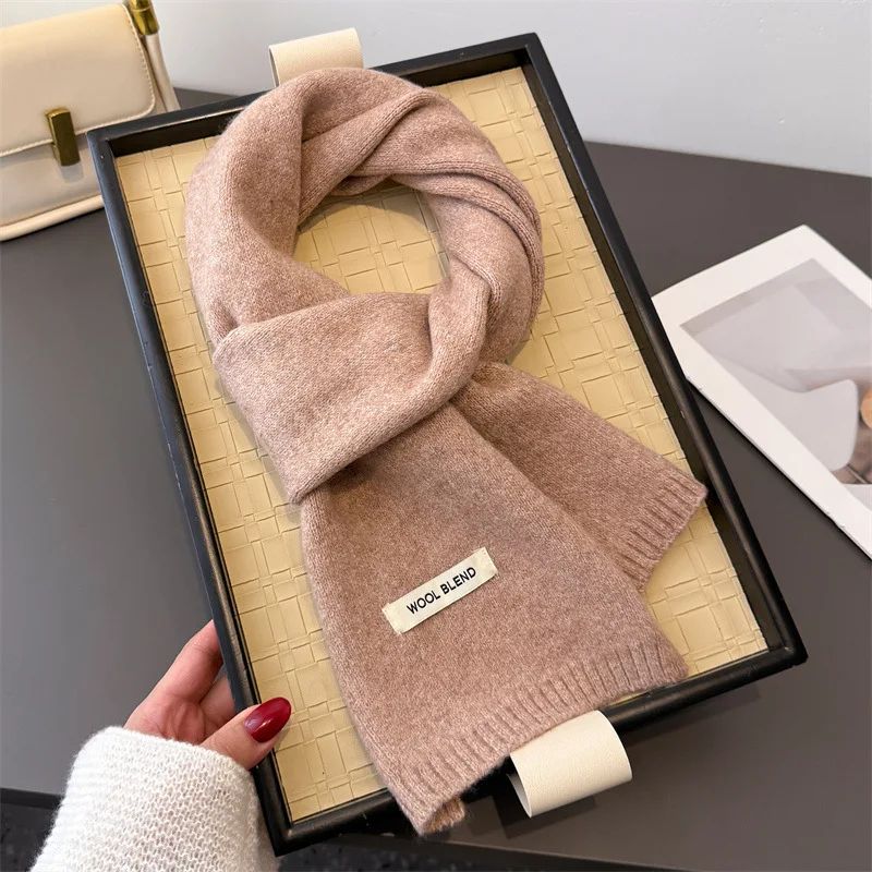 Breathable scarf on cold morning