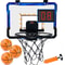 SucceBuy Kids Basketball Hoop Wall Mounted Indoor Toy With LED Lights Scoreboard Foldable Goal For 7