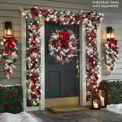 christmas wreath for front door | holiday garland for office & garden | perfect seasonal decor