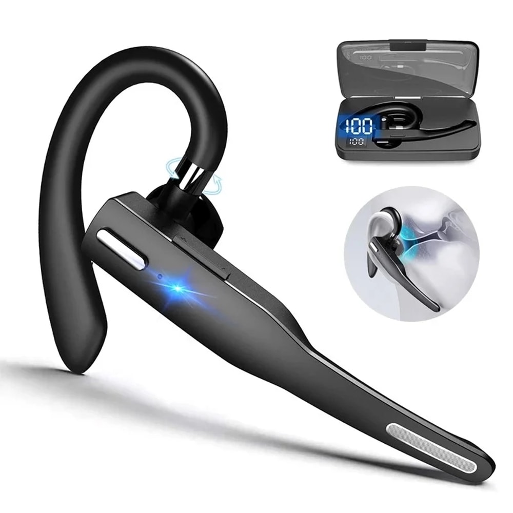 Trucker Bluetooth Headset for Clear Hands-Free Calls with Dual Mic Noise Canceling
