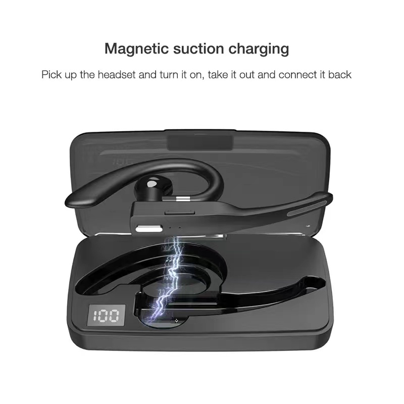 Trucker Bluetooth Headset for Clear Hands-Free Calls with Dual Mic Noise Canceling