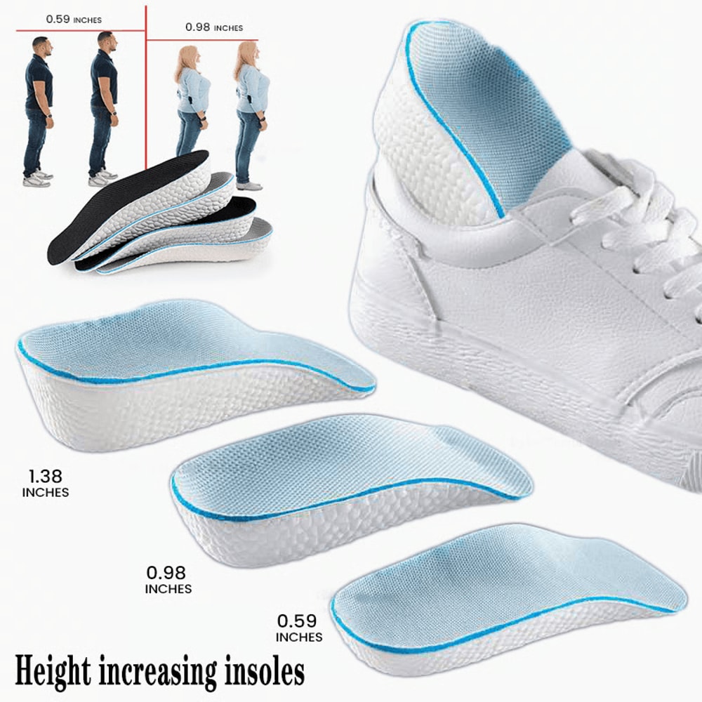 Orthopedic Height Increase Insoles With Arch Support For Discreet Shoe Lift 9
