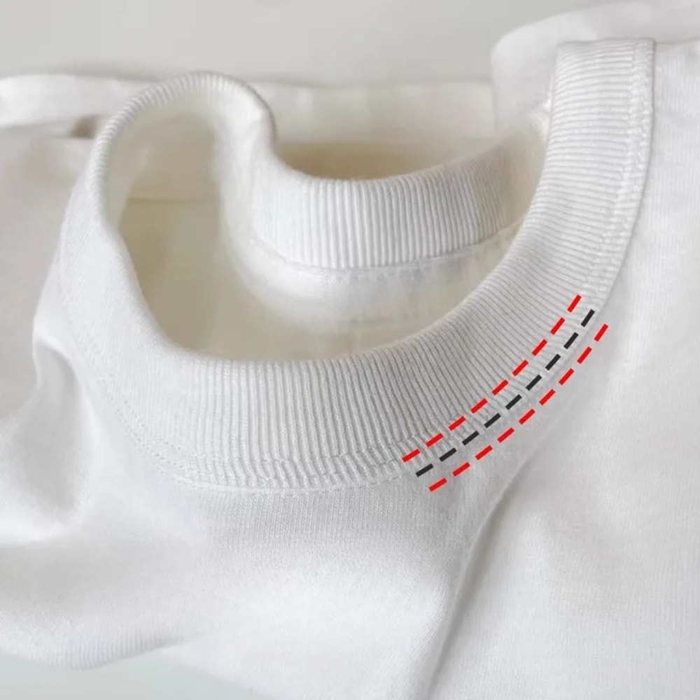 Heavyweight Cotton Mens TShirt Durable Breathable Everyday Round Neck Tee 5