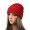 Warm Chunky Knit Beanie Hat For Women Soft Stretch Winter Cap 6