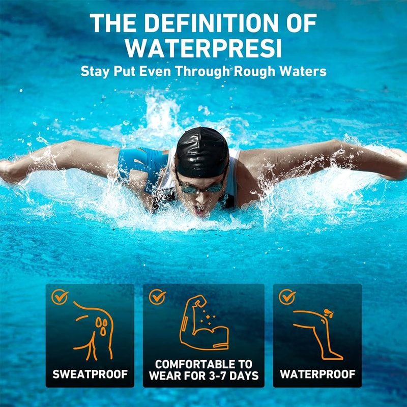 Waterproof Kinesiology Tape for Shoulder Pain Relief, Precut Support for Rotator Cuff Injury