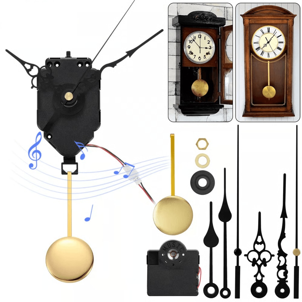 Quartz Clock Movement Mechanism With Westminster Chime DIY Repair Kit For Pendulum Clocks 0