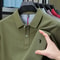 Men's Cotton Polo Shirt Short Sleeve Embroidered Business Casual Summer Polo