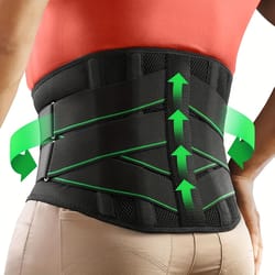 lumbar support back brace for lower back pain relief and posture support