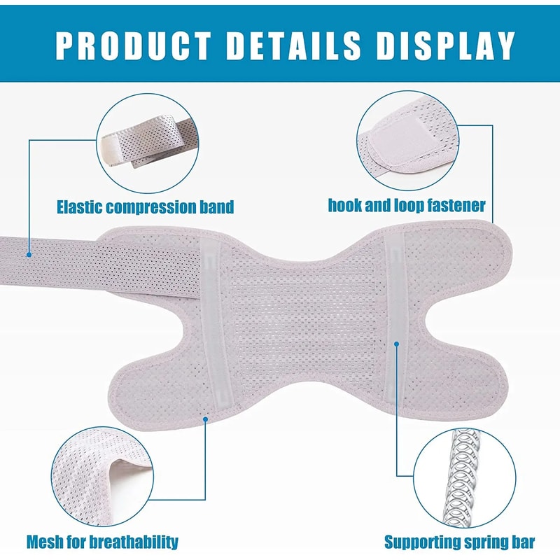 Breathable Knee Brace with Side Stabilizers for Meniscus Tear and Arthritis Support