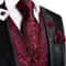 Men Wedding And Party Silk Jacquard Vest Accessory Collection 9