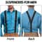 Hidden Suspenders for Men Y Back Heavy Duty Snap Loop Support