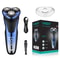 Rechargeable Waterproof Electric Shaver with Rotary Heads, LED Display & Pop Up Trimmer