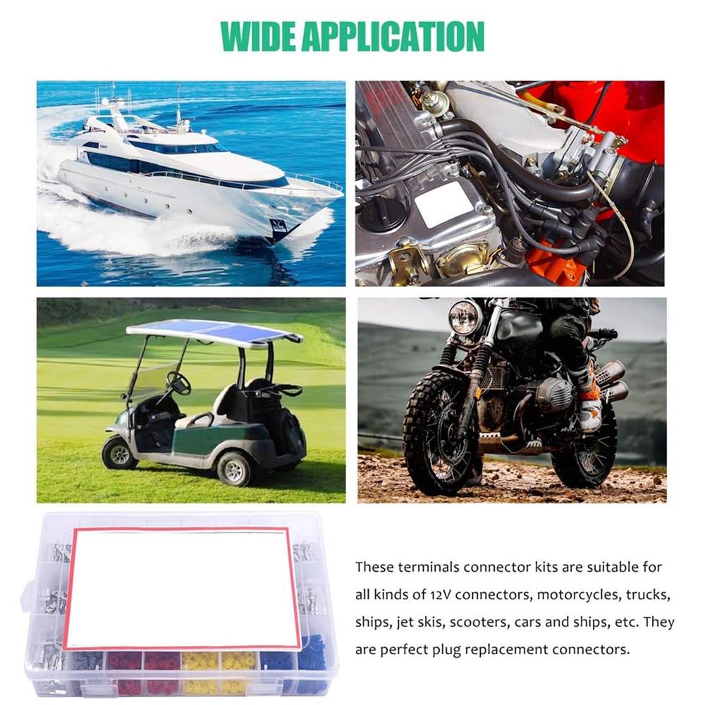 Automotive Connector Pins Kit with 420 Pins 300 Seals and Removal Tools