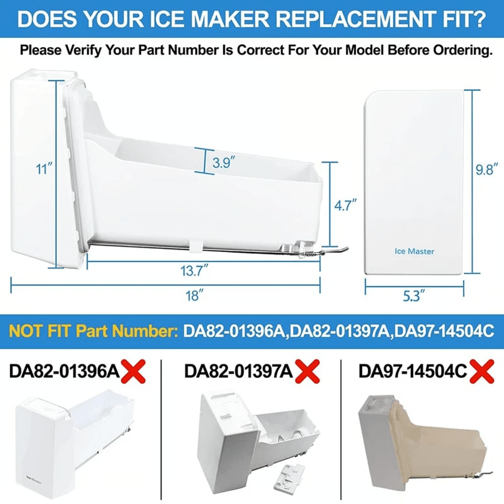 Ice Dispenser Bucket Compatible With Samsung Refrigerator Ice Maker 1