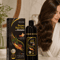 Brown Hair Dyeing Shampoo Lasting Coloring Deeply Nourishing Formula To Reduce Breakage Promote Sca 0